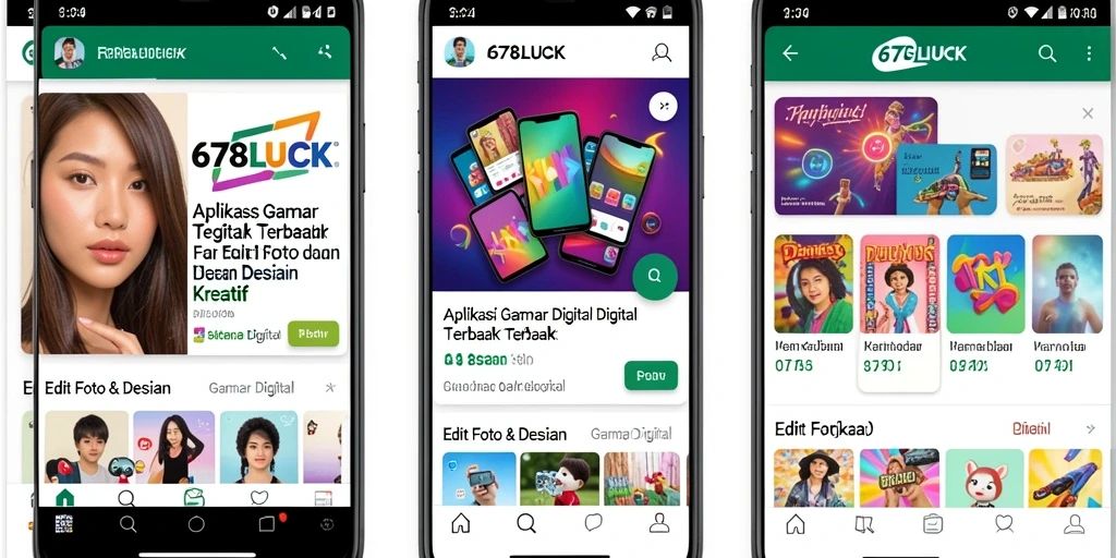 Tampilan antarmuka aplikasi 678LUCK yang modern dan fungsional.