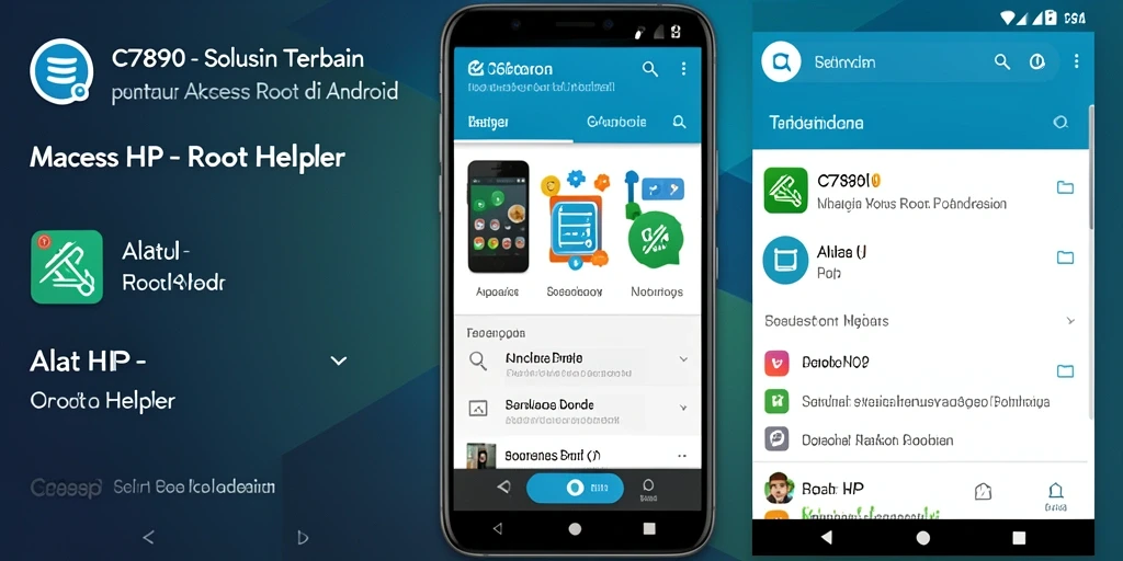 Antarmuka C7890 yang sederhana dan fungsional sebagai Root Helper.