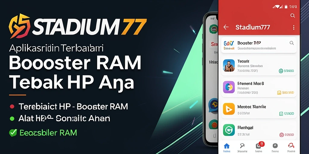 Screenshot STADIUM77 menunjukkan antarmuka pengguna yang bersih dan fungsional.