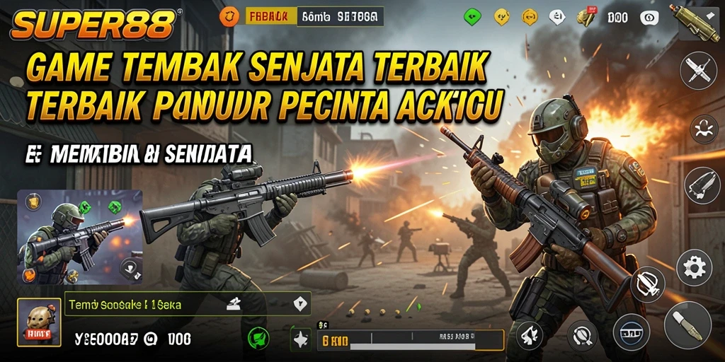 Tampilan antarmuka SUPER88 dalam pertempuran seru.