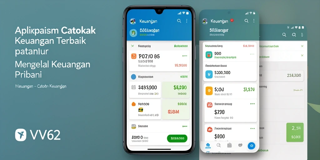 Tampilan antarmuka aplikasi Catatan Keuangan VV62 yang mudah digunakan.